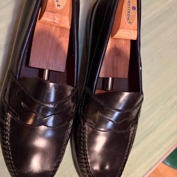 Mens G.H. Bass Black Leather Walter Penny Loafers Size 10.5 EE - Picture 11 of 11